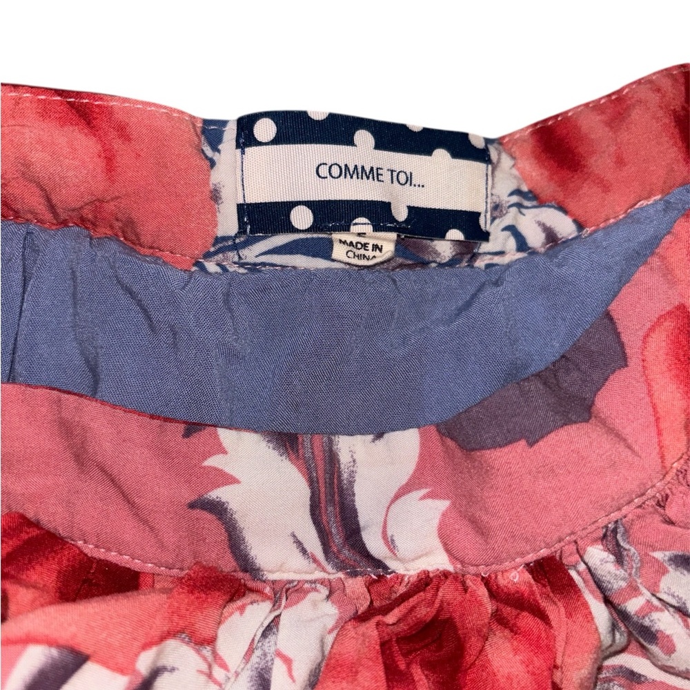 Anthropologie Comme Toi Lined Floral Skirt Size Small - Picture 3 of 6